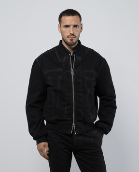 Alexander McQueen Черный джинсовый бомбер 787438QTABK