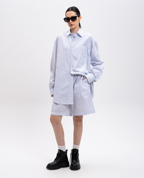 Vetements Белые шорты в полоску с логотипом UA66SS400N