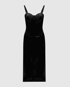 Dolce&Gabbana Чорна сукня бюстьє F6DIHTFURAD
