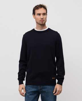 Trussardi Синий джемпер из шерсти M0058000007NMK605K02