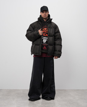 Vetements Чорний пуховик Cut-up UA65JA103B