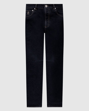 Brunello Cucinelli Черные джинсы с прорехами M240PX2340