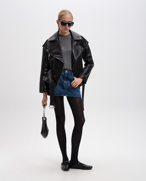 Babe Pay Pls Черная кожаная косуха BPP2208ЗМVARNISHBLACK