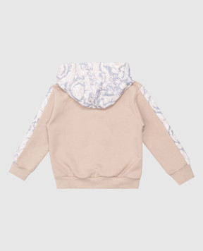 Versace Дитяче бежеве худі Barocco 10185631A13033