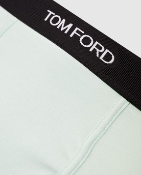 Tom Ford Зеленые трусы-боксеры с логотипом T4LC31040