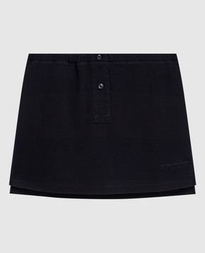 Alexander Wang Черная юбка-шорты с вышивкой логотипа 4CC3255326