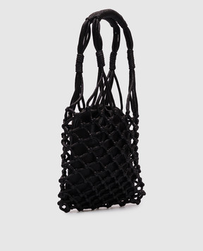 Twinset Черный плетеный шопер Alizée 251TD8250