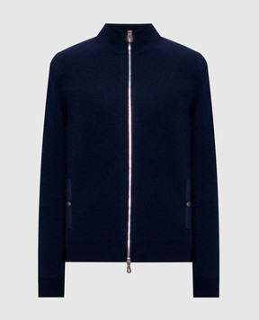 Brunello Cucinelli Синий кардиган из кашемира M22203906
