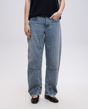 Jil Sander Голубые джинсы с эффектом потертости J02KA0332J46463
