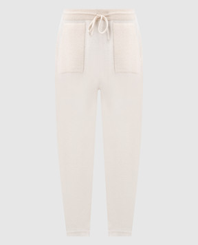 Cashmere&Whiskey Белые спортивные штаны из кашемира MU864F1307341PF