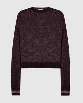 Brunello Cucinelli Коричневий светр з вовною M2I780110