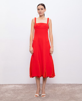 Ermanno Scervino Червона сукня міді D462Q374ILM