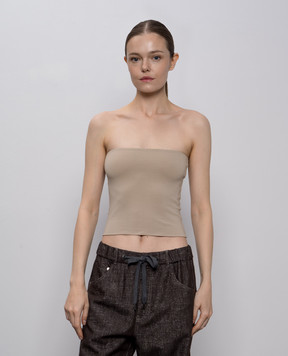 Brunello Cucinelli Бежевий топ M0T1802B19