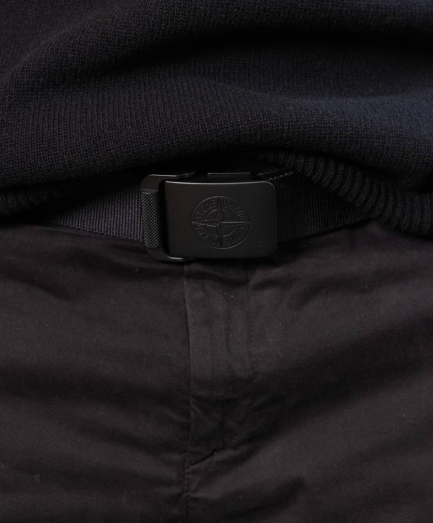 Stone Island Черный ремень с логотипом 811594873 изображение 4