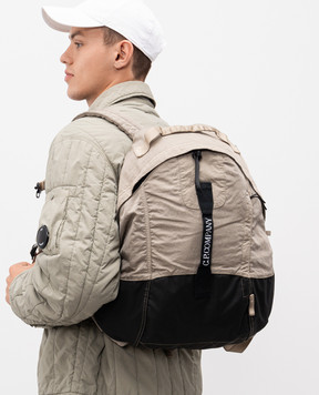 C.P. Company Рюкзак цвета хаки с логотипом MAC115A005269G