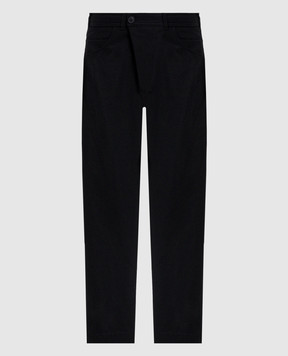 Jan Jan Van Essche Чорні штани з вовною TROUSERS70ALPACAWOCOT