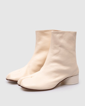 Maison Margiela Бежевые кожаные ботильоны Tabii S58WU0273P3753