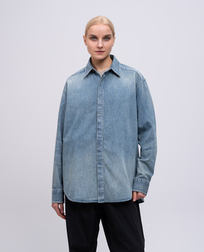 Fear of God Голубая рубашка джинсовая с патчем логотипа FGE2505011DNM
