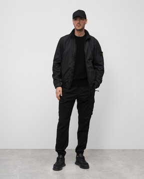 Stone Island Чорний джемпер з патчем логотипа K1S155100036S00B5