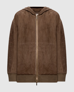 Max Mara Бежевая куртка замшевая ZENO ZENO