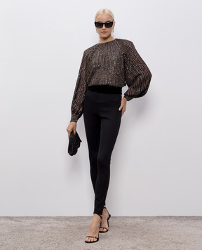 Missoni Чорна блуза з люрексом та паєтками DS25WN17BK01CL
