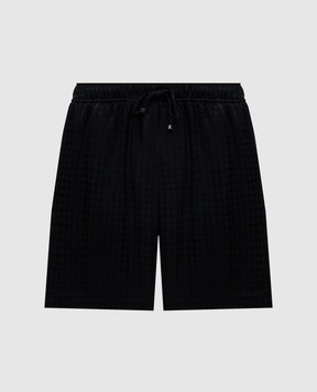AMIRI Чорні шорти з вишивкою логотипа AMSHCA1056
