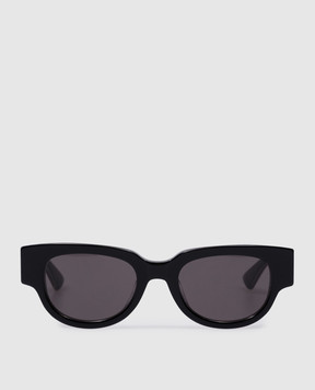 Bottega Veneta Чорні сонцезахисні окуляри з гравіюванням логотипа 779458VBL80