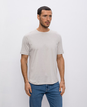 Loro Piana Бежева футболка з шовком FAF6128