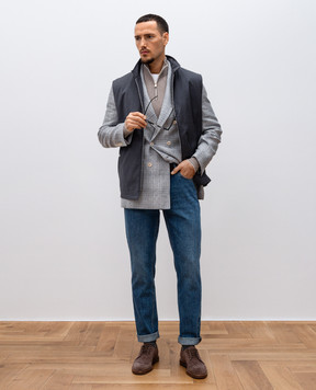 Brunello Cucinelli Сірий жилет з вовни MM4506521
