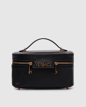 Versace Чорна шкіряна сумка Tag Vanity 10183001A13171