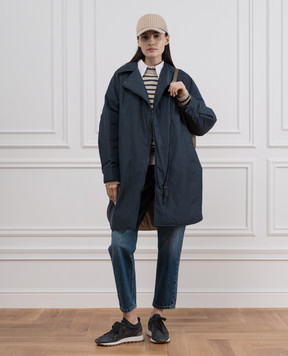 Brunello Cucinelli Синяя куртка с цепочкой мониль MB5749664P