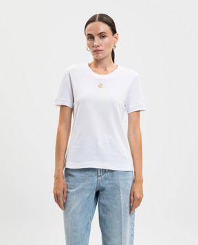 Dolce&Gabbana Біла футболка з емблемою логотипа DG F8N08ZGDC7I
