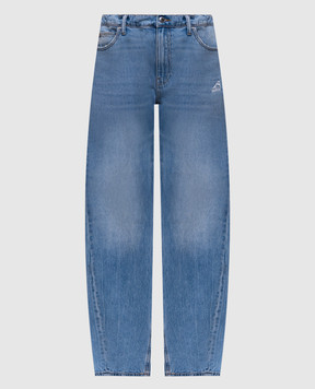 Alexander Wang Сині джинси з вишивкою логотипа 4DC2254663