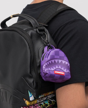 Sprayground Дитячий фіолетовий брелок SHARKS IN PARIS у вигляді рюкзака 910K7920NSZ