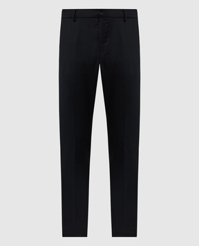 Canali Сині штани з вовни PR0125691678