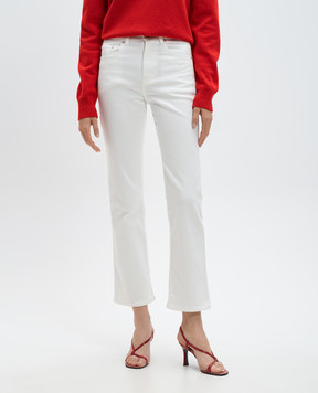 PROENZA SCHOULER Белые джинсы Jasper Jean с эффектом потертости R2438002DC060