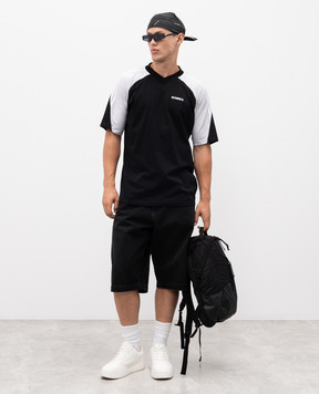 Vetements Чорні джинсові шорти з ефектом потертості UH76DP125B2