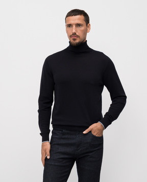 Peserico Синий гольф из шерсти R59359F189770M