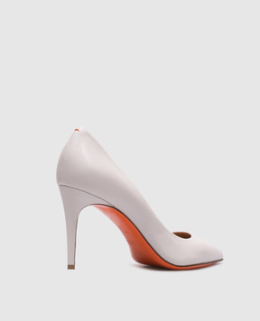 Santoni Белые кожаные туфли WDID70945HI2NSZA