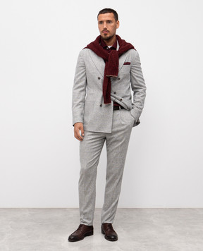 Brunello Cucinelli Бордовое поло из кашемира M2200295