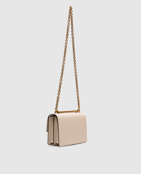 Valentino Бежевая кожаная сумка Vain 6W2B0R16GCB