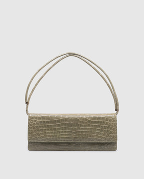 Valentino Зелений клатч за шкіри крокодила BWB00178