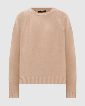 Max Mara Weekend Бежевый свитер GABBIA из шерсти GABBIA