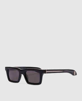 Alexander McQueen Чорні сонцезахисні окуляри з логотипом 821707J0749