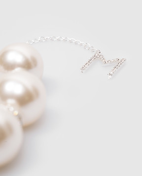 Magda Butrym Серебряное колье с кристаллами и бусинами NECKLACE02722424