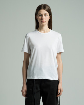 Ann Demeulemeester Белая футболка Fanie с надписью. 2401WJTS0230FA206