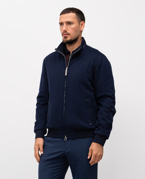 Stefano Ricci Синяя куртка из кашемира MZJ5300013C0001T