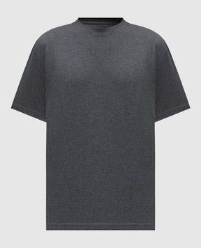 Loro Piana Сіра футболка з логотипом FAM8924
