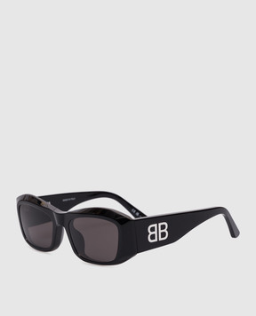 Balenciaga Черные очки с контрастным логотипом ВВ 812642T0039