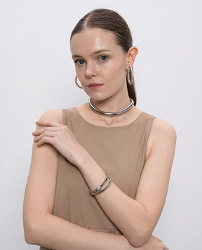 Reco Сріблястий чокер CL300